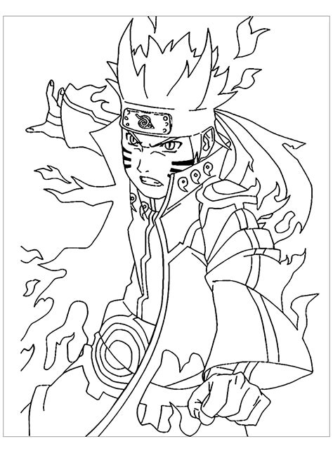 dessin naruto shippuden à imprimer|Coloriages Naruto à imprimer en A4 